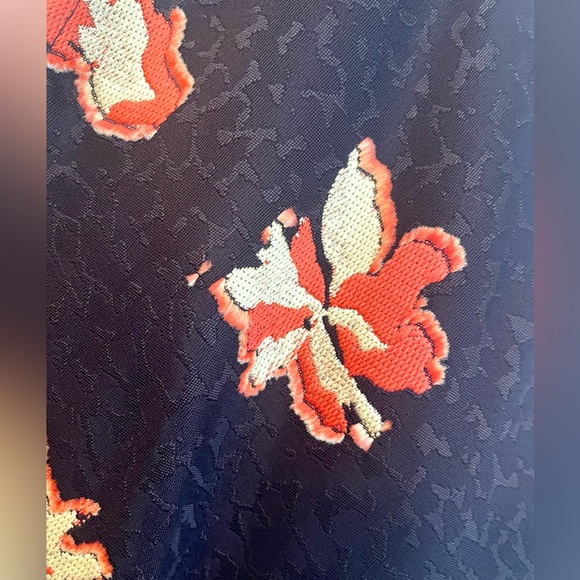 PROENZA SCHOULER Ruched Fil Coupé Jacquard Top Black Floral Size 2 - Picture 5 of 13